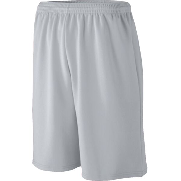 Youth Longer Length Wicking Mesh Athletic Shorts Thumbnail