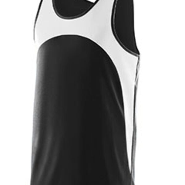 Adult Wicking Polyester Sleeveless Jersey with Contrast Inserts Thumbnail
