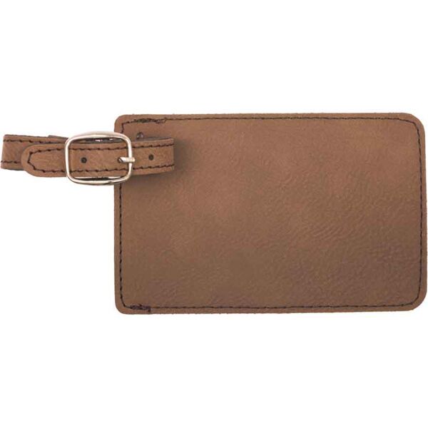 Laserable Leatherette Luggage Tag Thumbnail