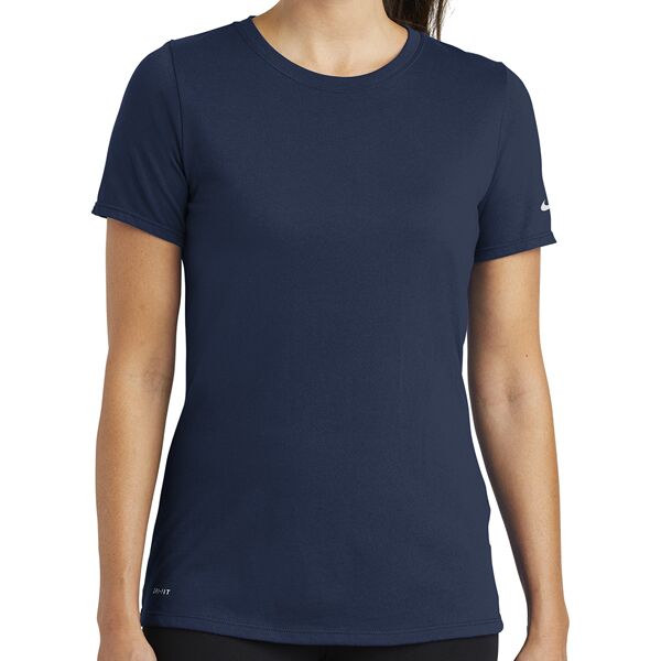 Ladies Dri FIT Cotton/Poly Scoop Neck Tee Thumbnail
