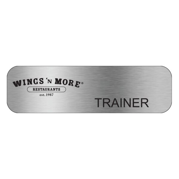 Restaurant Trainer Name Tag Thumbnail